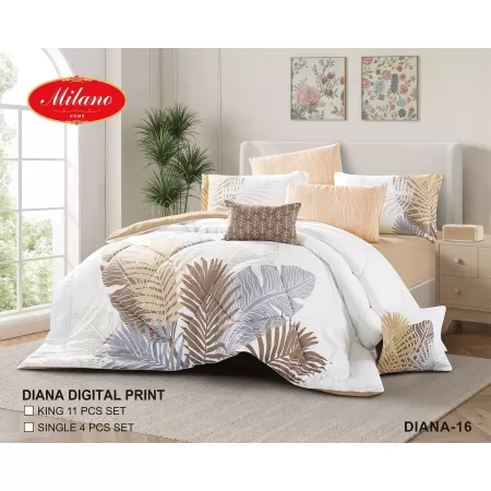 Comforter Diana Digital Print 11 Pcs set